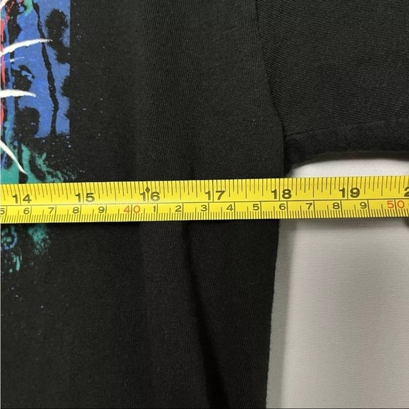 Vtg 90s T Shirt Sz M Streetwear Single Stitch Abstract Black Panther Cat USA EUC - Picture 3 of 12